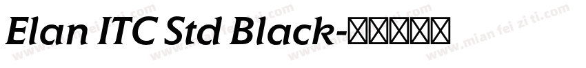 Elan ITC Std Black字体转换